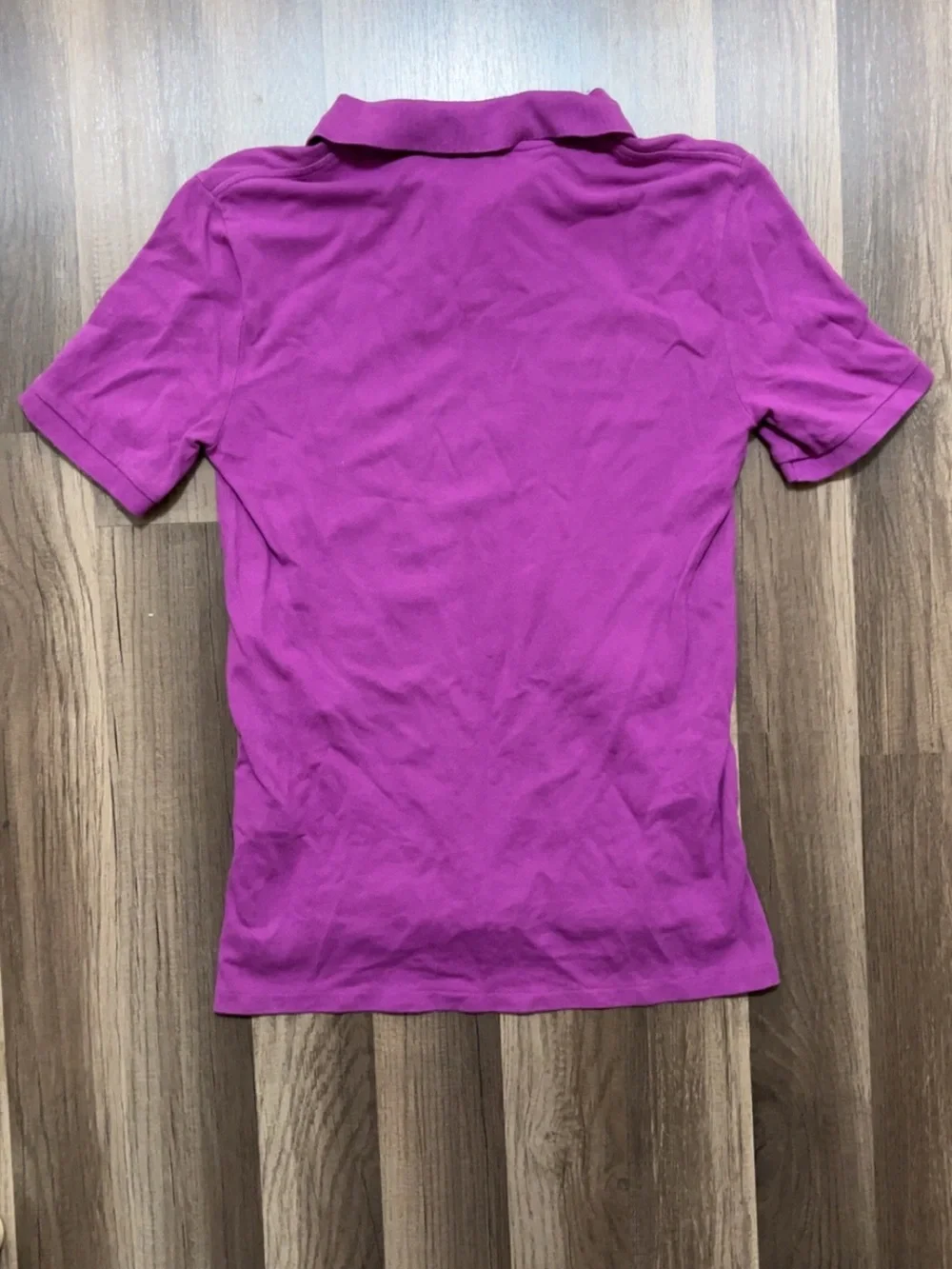 POLO RALPH LAUREN Boys Large 14-16 100% Cotton Button Polo Purple Shirt